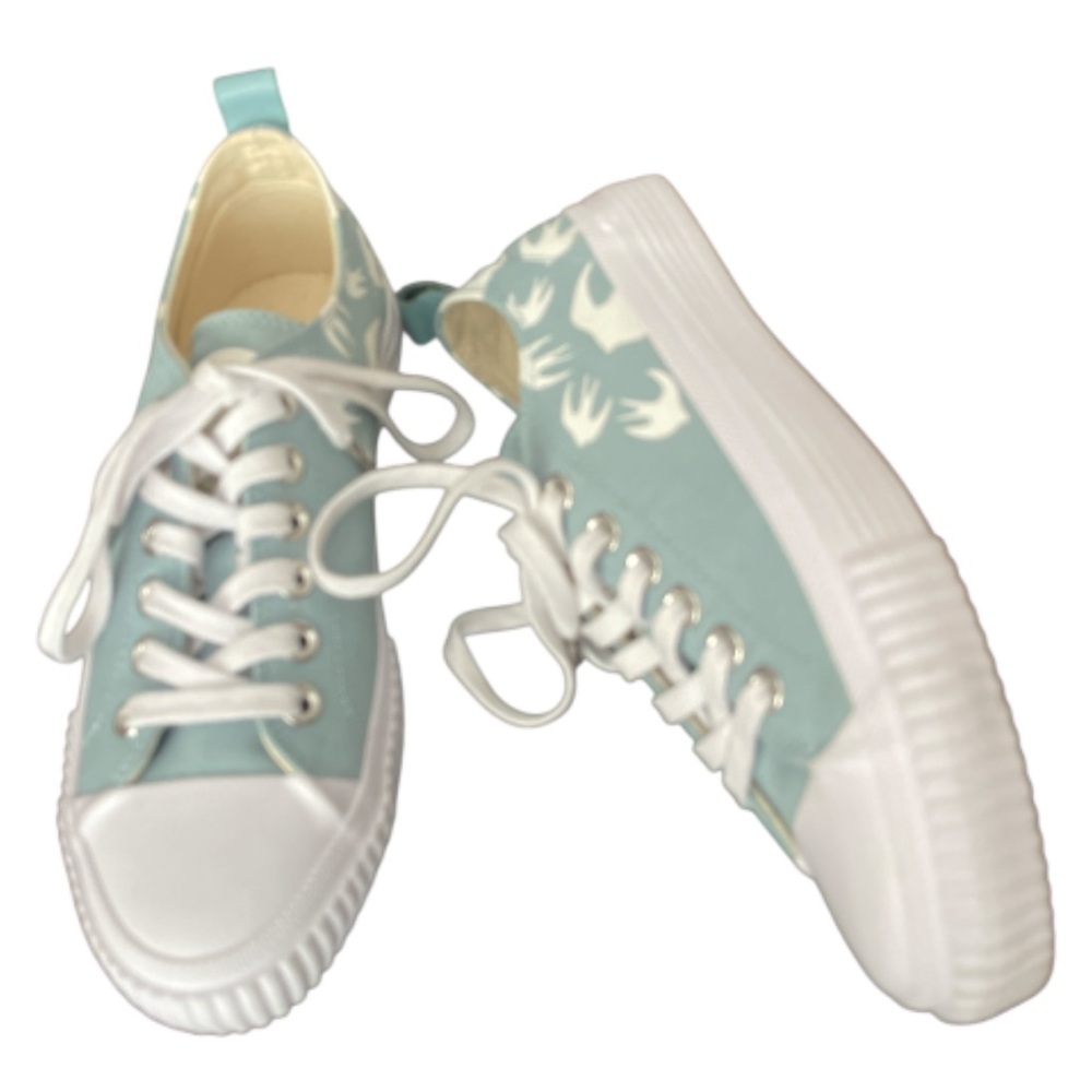McQ Alexander McQueen Sparrow Sneakers Blue White Leather Women’s 38 / 7.5